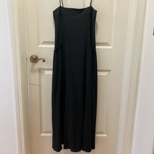 Helmet Lang light weight black strap dress.